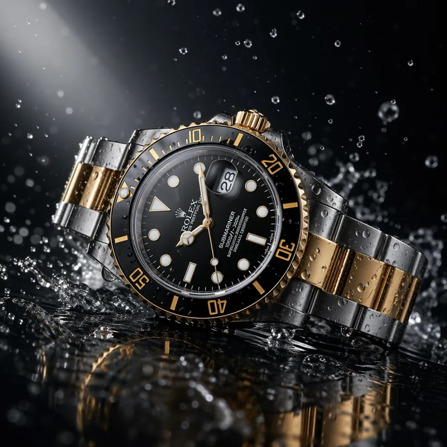 Dramatic watch product shot